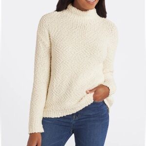 Stitches + Stripes Lowell Fuzzy Mockneck Sweater